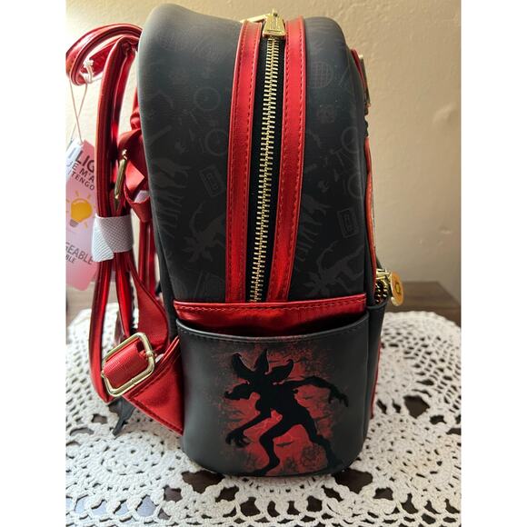 Loungefly Stranger Things Group Portrait Light Up Mini Backpack - Picture 5 of 8